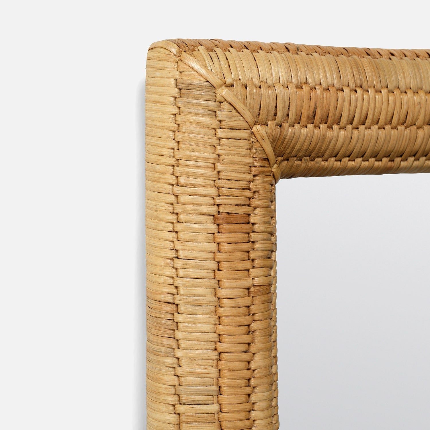 Neya Rectangular Rattan Mirror