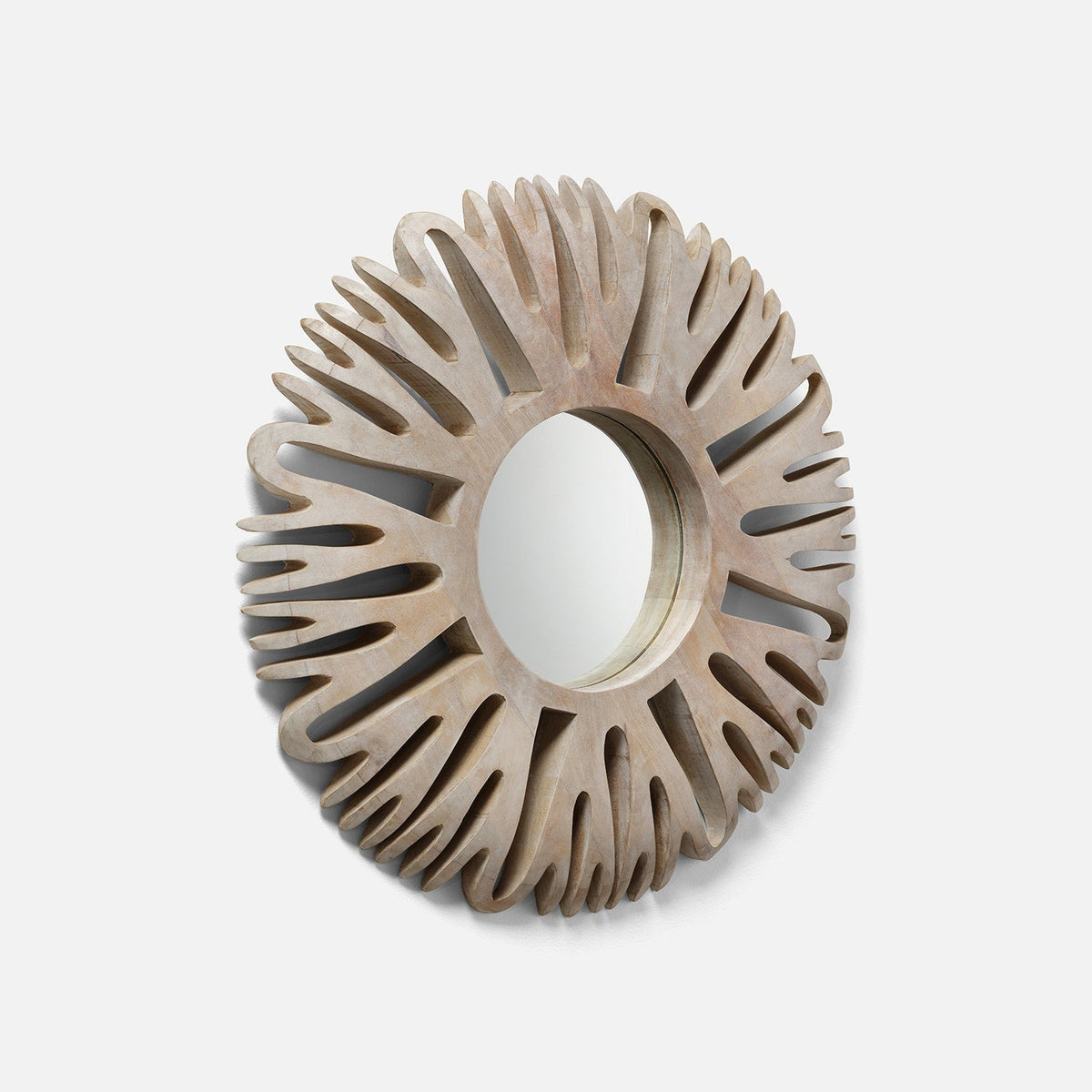 Sedona Abstract Floral Wood Mirror