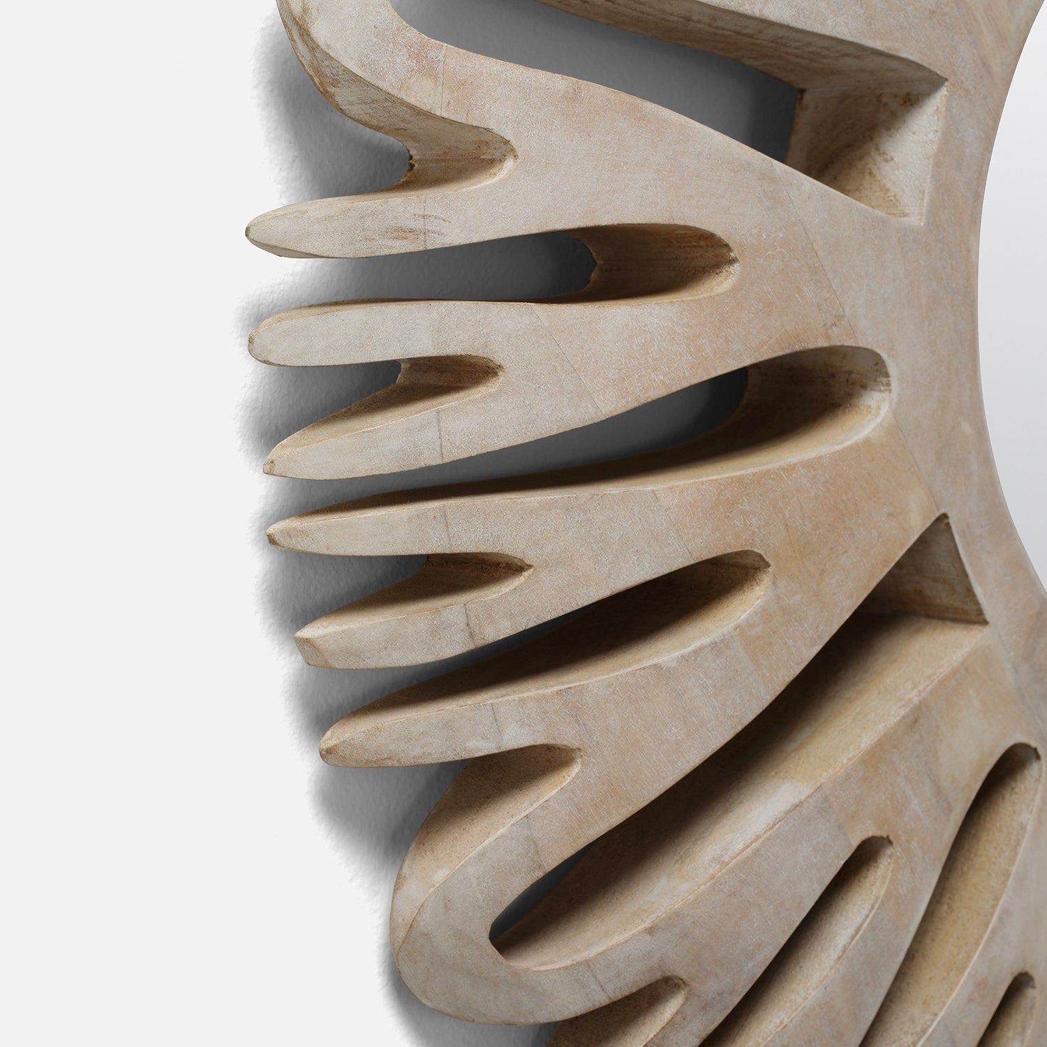 Sedona Abstract Floral Wood Mirror