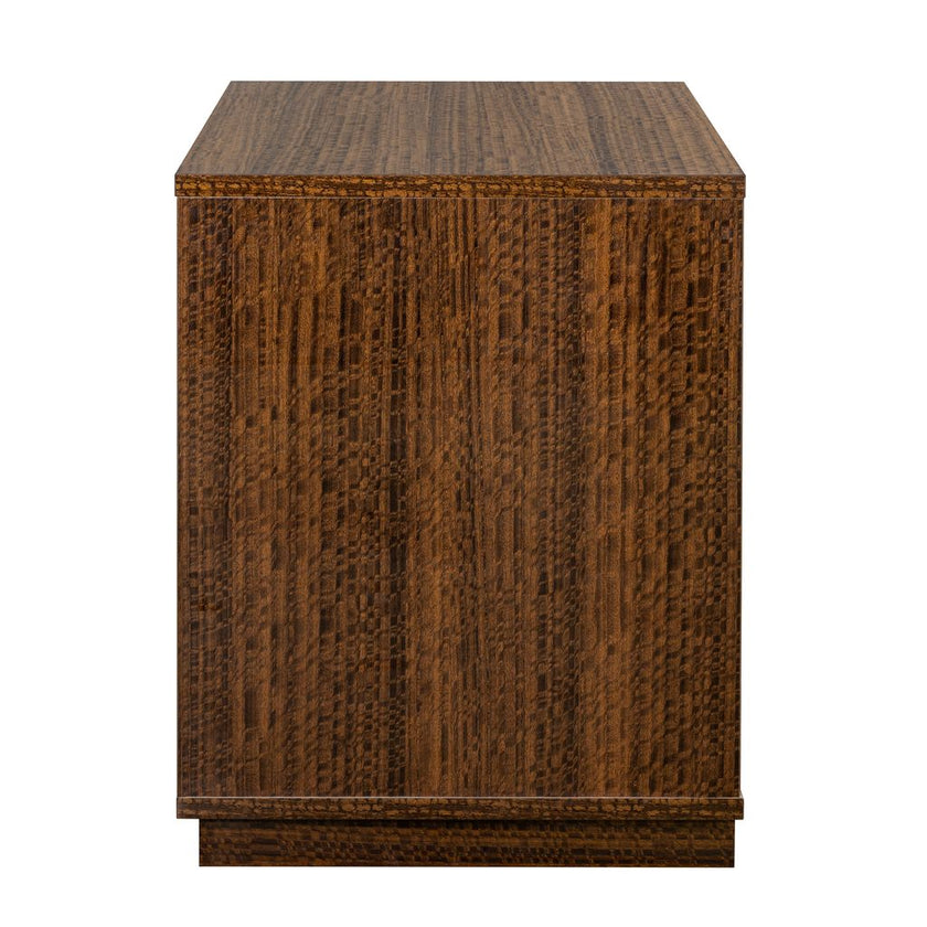 Michael Amini Kayner 2-Drawer Nightstand - Charcoal