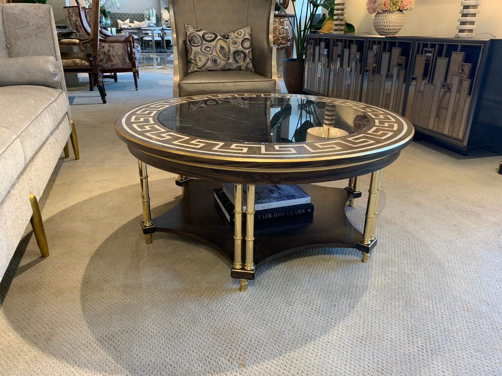 Marge Carson Quince Cocktail Table Floor Sample