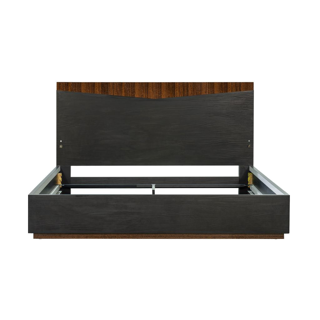 Michael Amini Kayner Bed with LED Lights - Charcoal