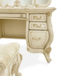 Michael Amini Platine de Royale Vanity Set with Mirror and Bench - Champagne