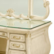 Michael Amini Platine de Royale Vanity Set with Mirror and Bench - Champagne