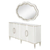 Michael Amini London Place Sideboard with Mirror - Creamy Pearl