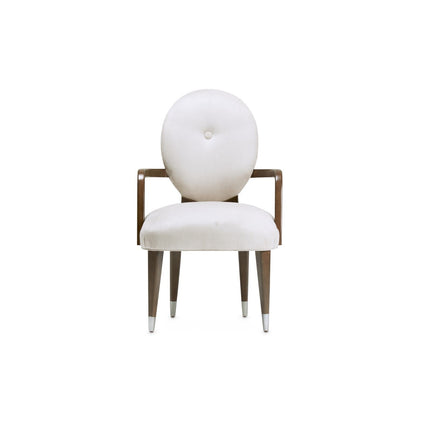 Michael Amini Roxbury Park Slate Dining Arm Chair - Set of 2