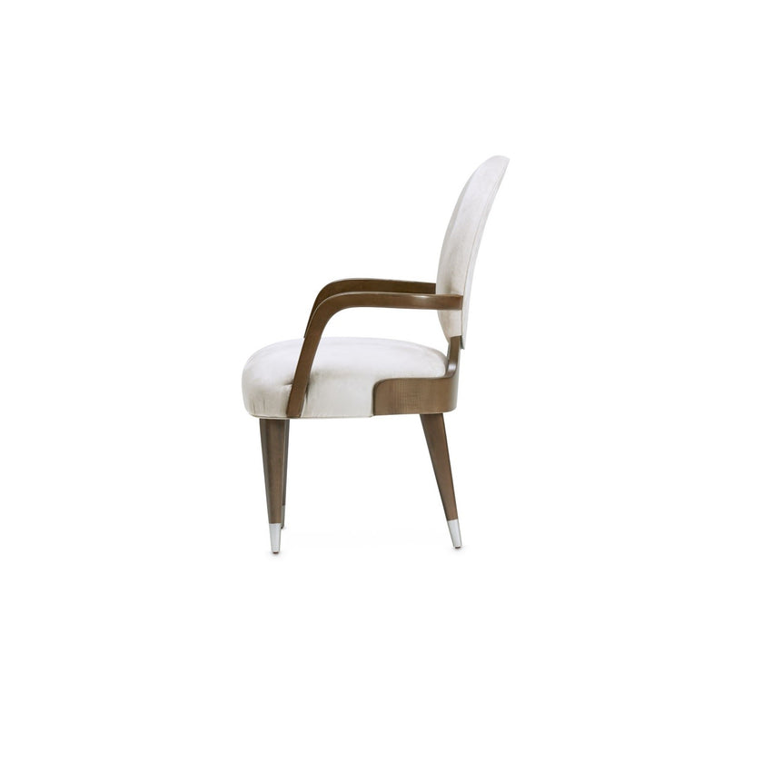 Michael Amini Roxbury Park Slate Dining Arm Chair - Set of 2