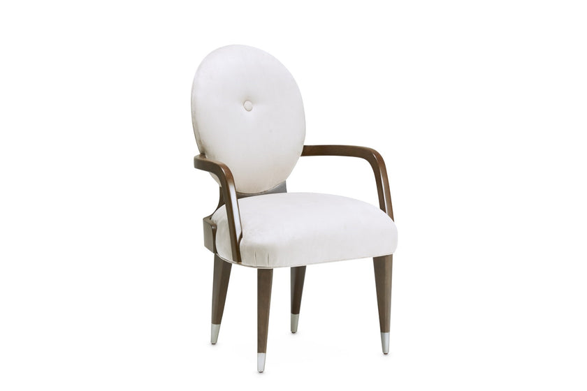 Michael Amini Roxbury Park Slate Dining Arm Chair - Set of 2