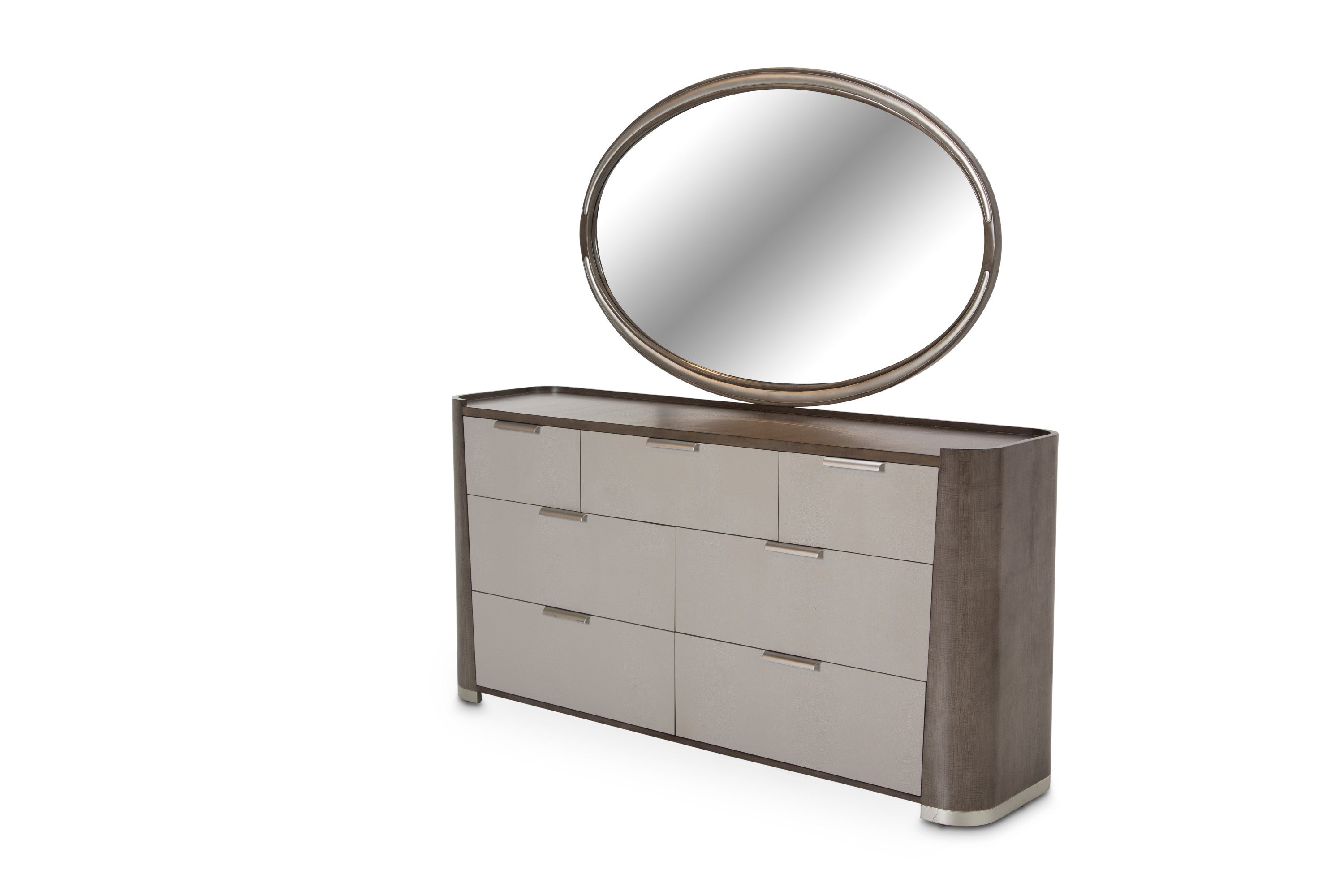 Michael Amini Roxbury Park Dresser with Mirror - Slate