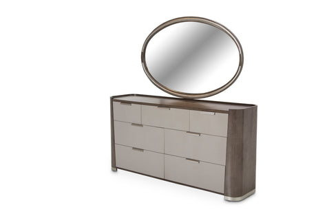 Michael Amini Roxbury Park Dresser with Mirror - Slate