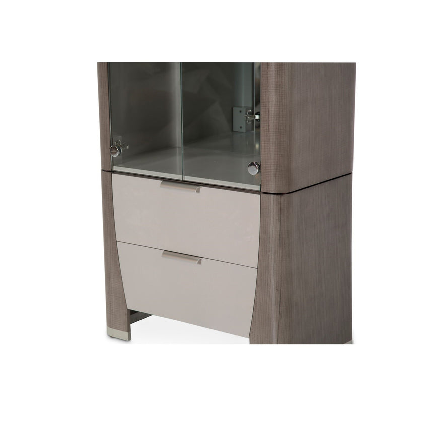 Michael Amini Roxbury Park Display Cabinet - Slate