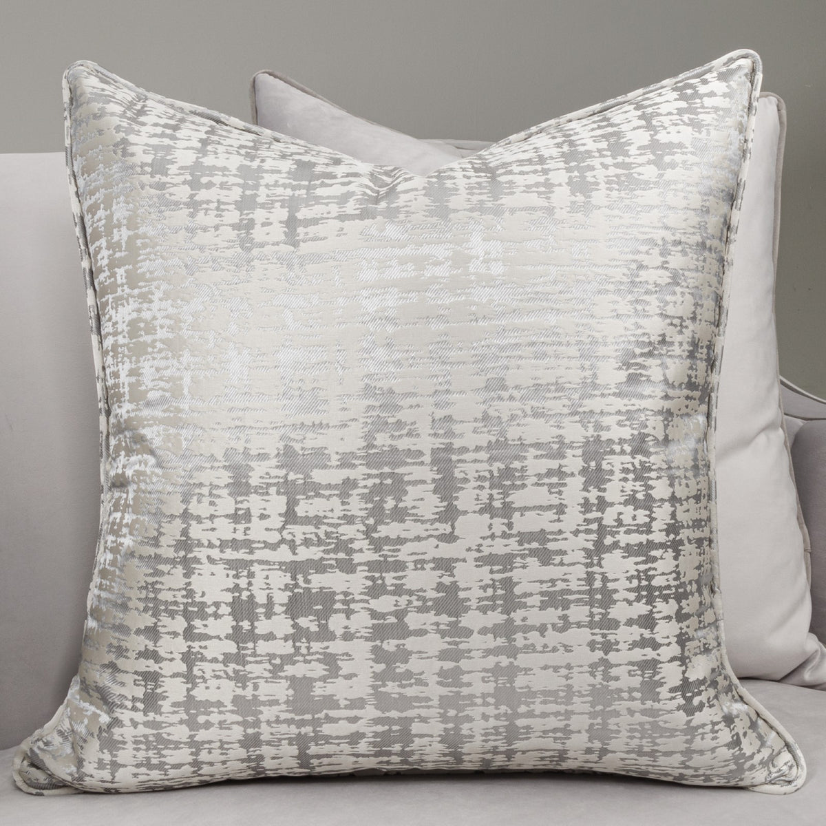 Michael Amini Roxbury Park Velvet Loveseat - Steel/Slate