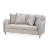 Michael Amini Roxbury Park Velvet Loveseat - Steel/Slate