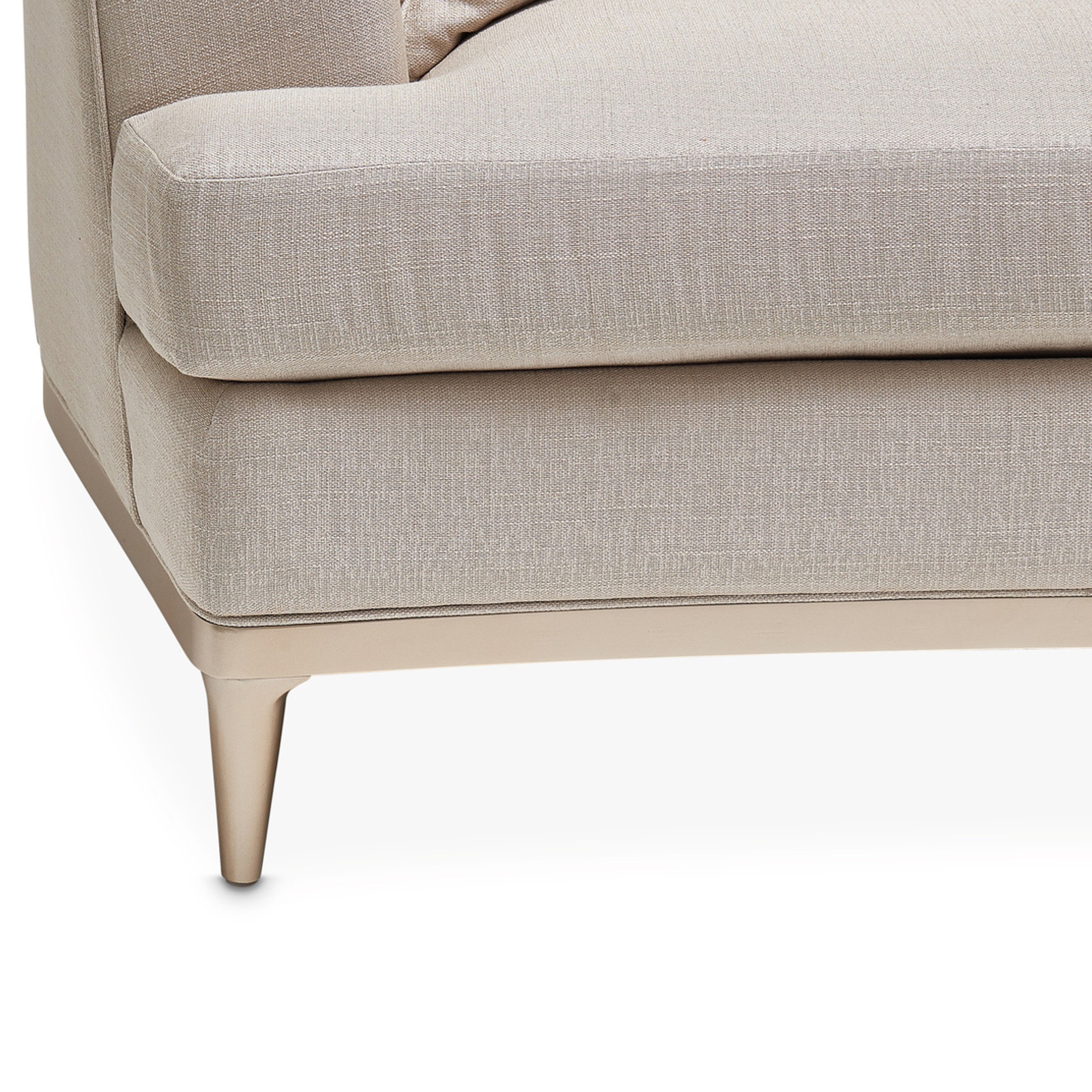 Michael Amini Malibu Crest 2-Piece Sofa - Pearl/Chardonnay
