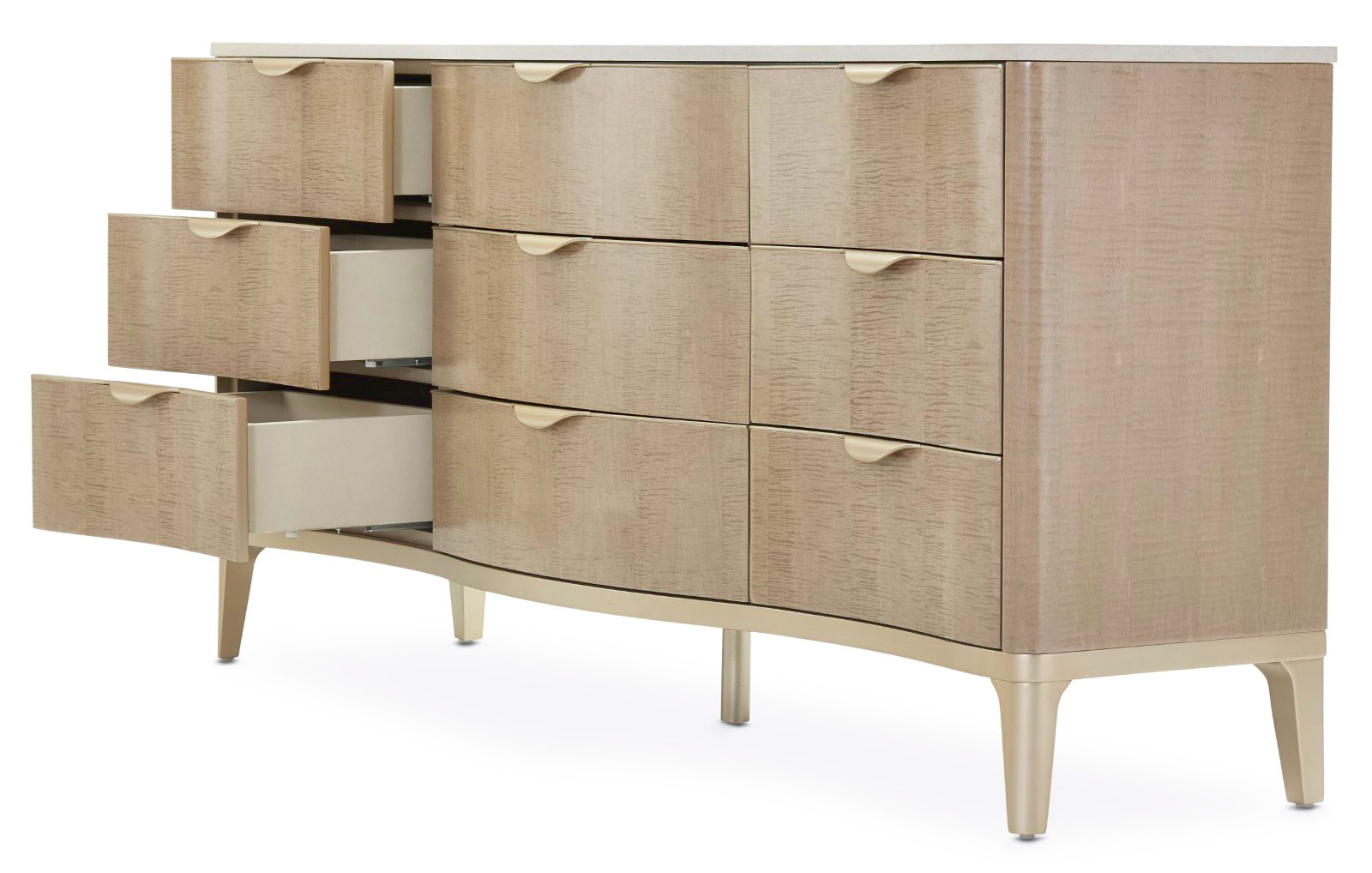 Michael Amini Malibu Crest Dresser - Blush