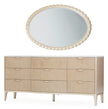 Michael Amini Malibu Crest Dresser with Mirror - Blush