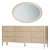 Michael Amini Malibu Crest Dresser with Mirror - Blush