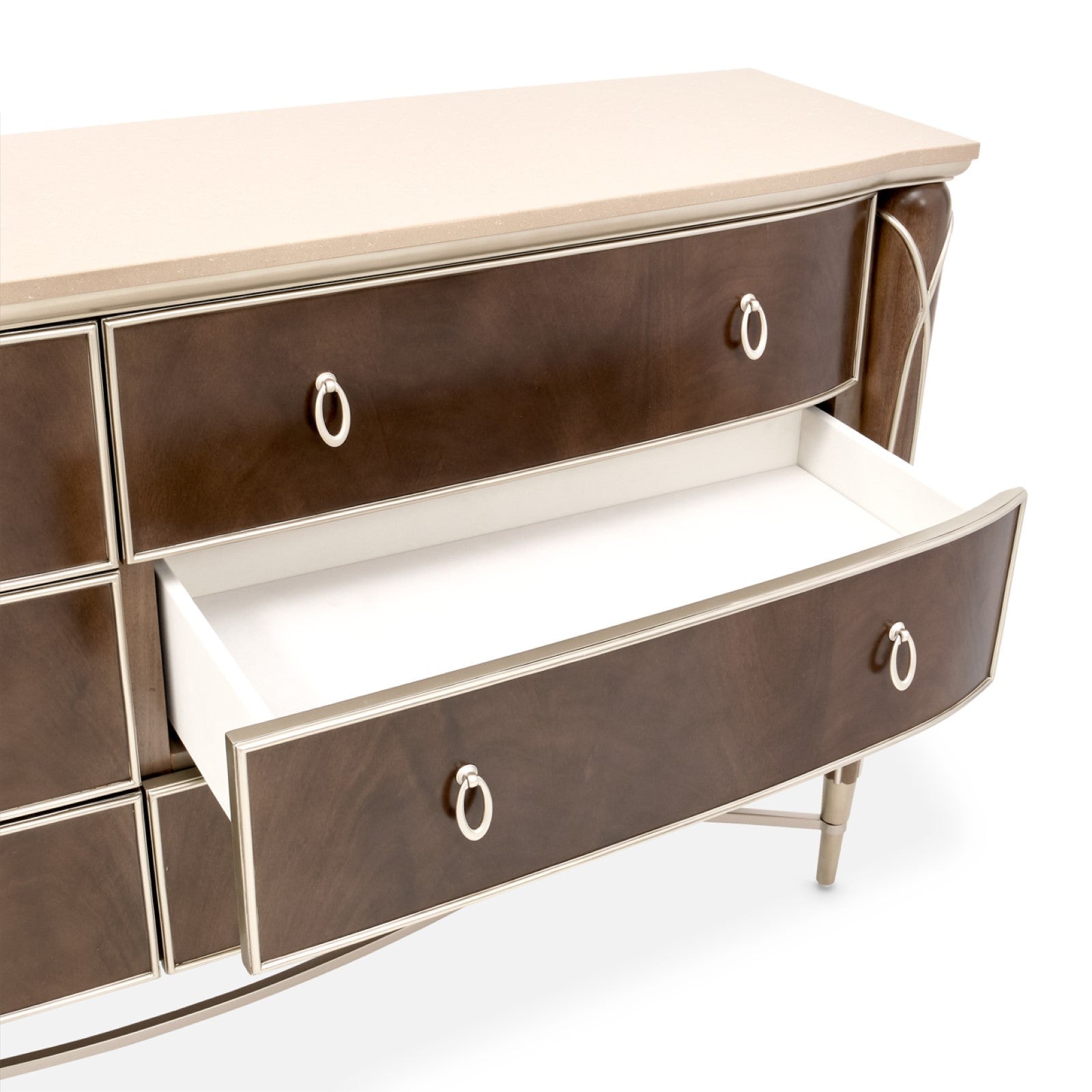 Michael Amini Villa Cherie Dresser - Hazelnut