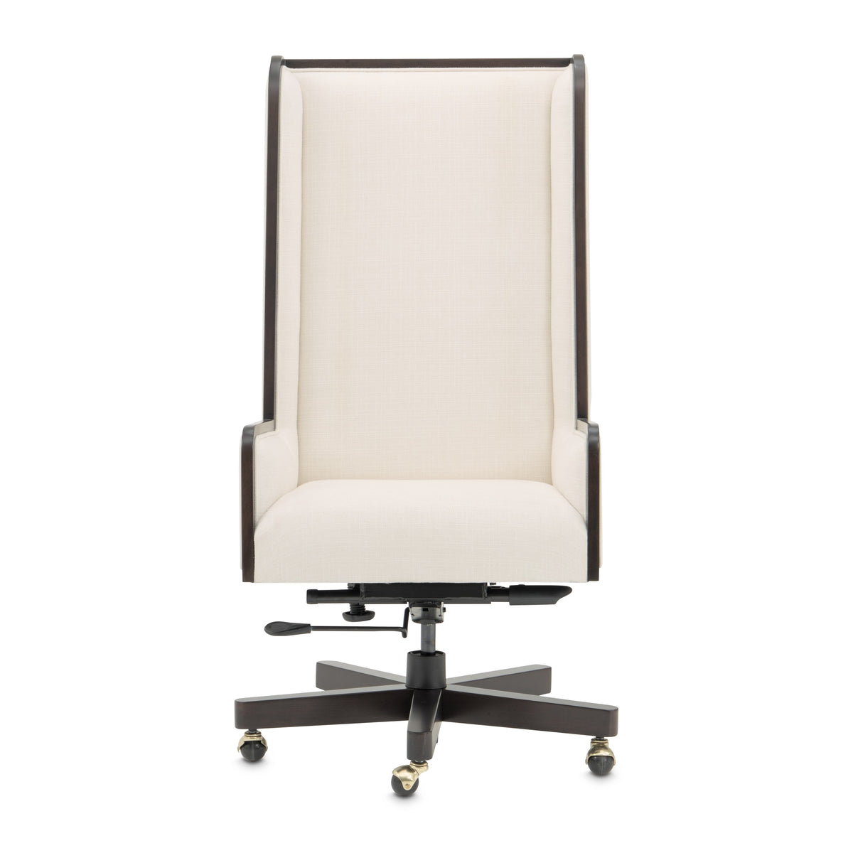 Michael Amini Belmont Place Swivel Desk Chair - Espresso