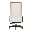 Michael Amini Belmont Place Swivel Desk Chair - Espresso