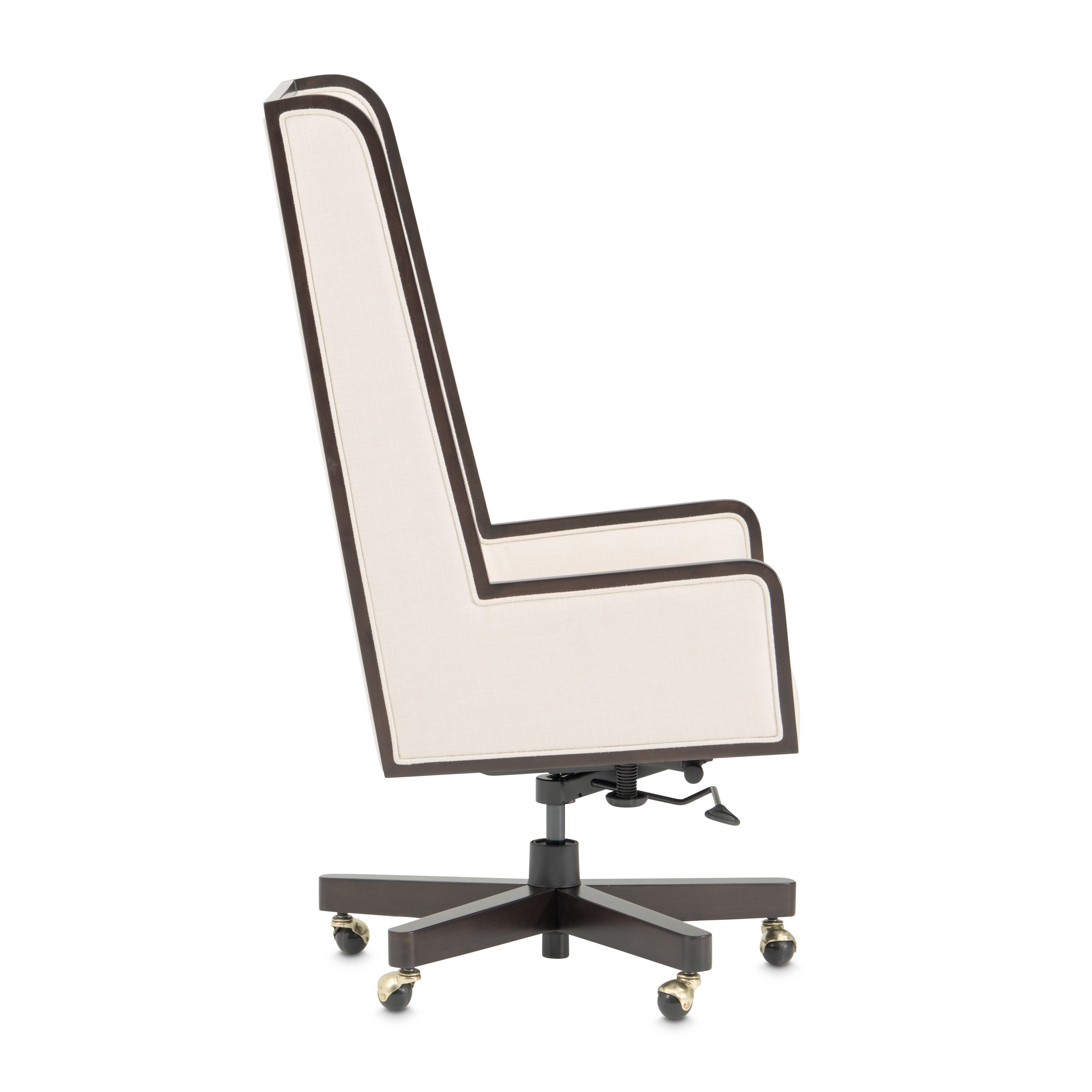 Michael Amini Belmont Place Swivel Desk Chair - Espresso