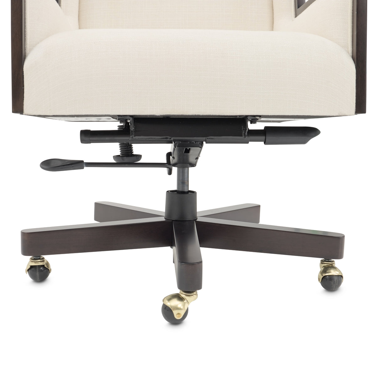 Michael Amini Belmont Place Swivel Desk Chair - Espresso