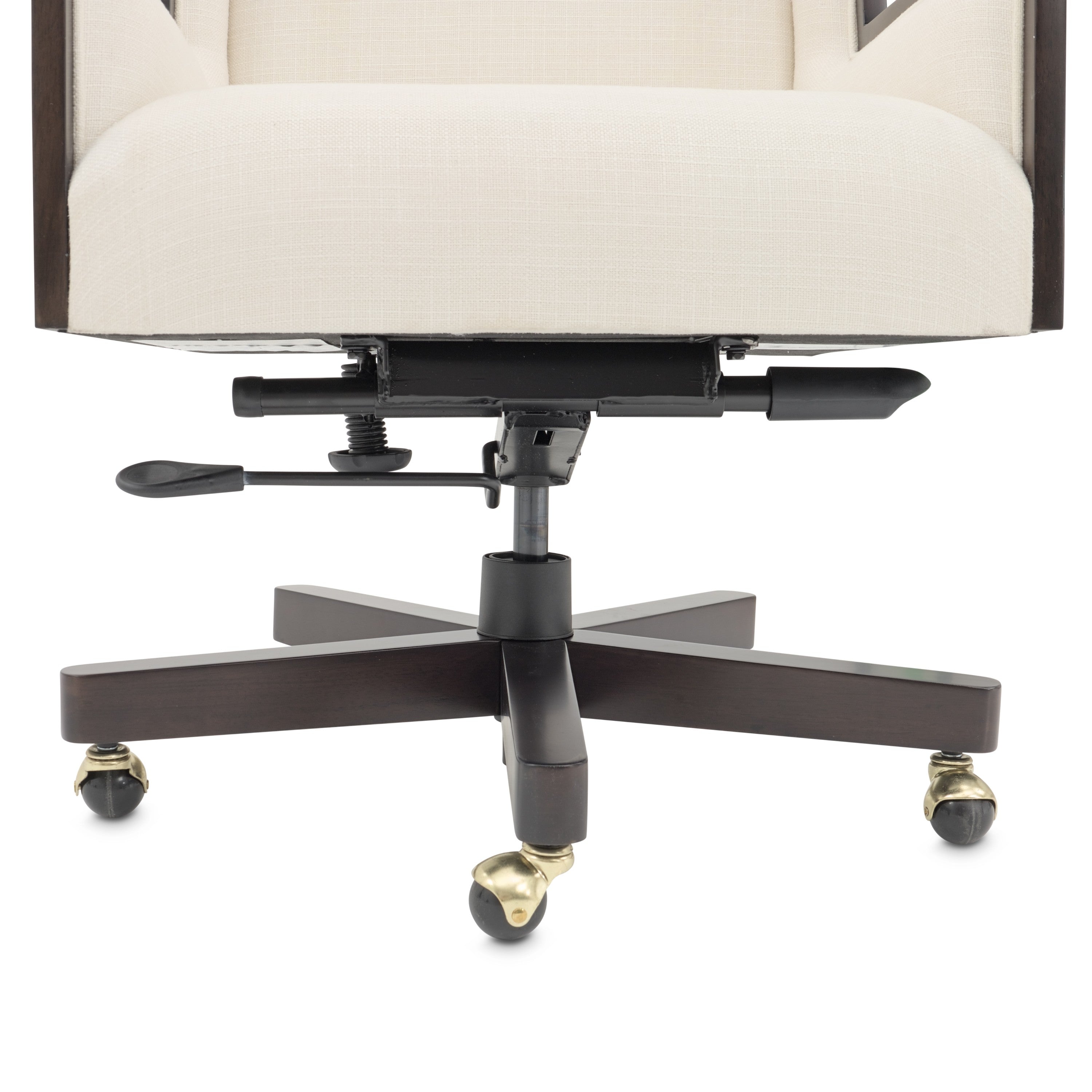 Michael Amini Belmont Place Swivel Desk Chair - Espresso