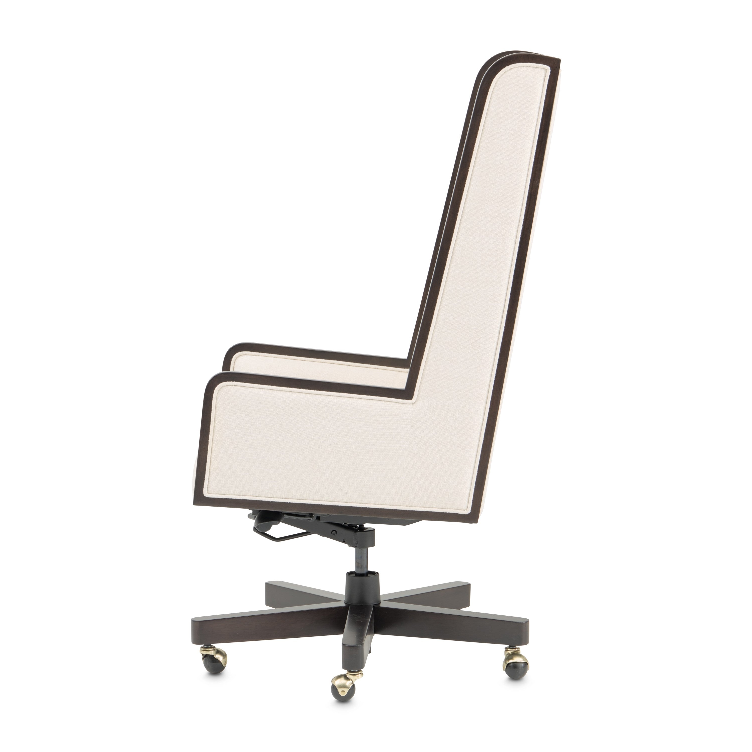 Michael Amini Belmont Place Swivel Desk Chair - Espresso