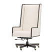 Michael Amini Belmont Place Swivel Desk Chair - Espresso
