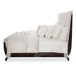 Michael Amini Paris Chic Tufted Sleigh Bed - Espresso