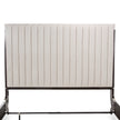 Michael Amini Paris Chic Tufted Sleigh Bed - Espresso