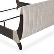 Michael Amini Paris Chic Tufted Sleigh Bed - Espresso