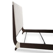 Michael Amini Paris Chic Tufted Sleigh Bed - Espresso