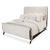 Michael Amini Paris Chic Tufted Sleigh Bed - Espresso