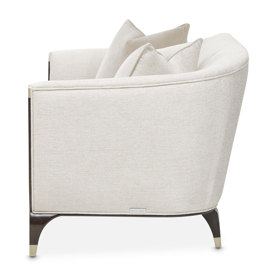 Michael Amini Paris Chic Loveseat - Cremini/Espresso