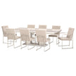 Michael Amini Marin Rectangular Dining Table - Greige