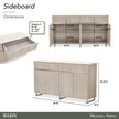 Michael Amini Marin Sideboard - Greige