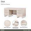 Michael Amini Marin Desk - Greige