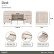 Michael Amini Marin Desk - Greige