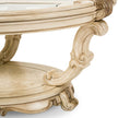 Michael Amini Platine de Royale Oval Cocktail Table - Champagne