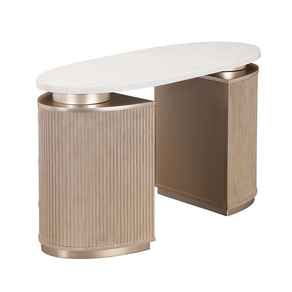 Michael Amini West Kensington Vanity - Sea Salt Caramel