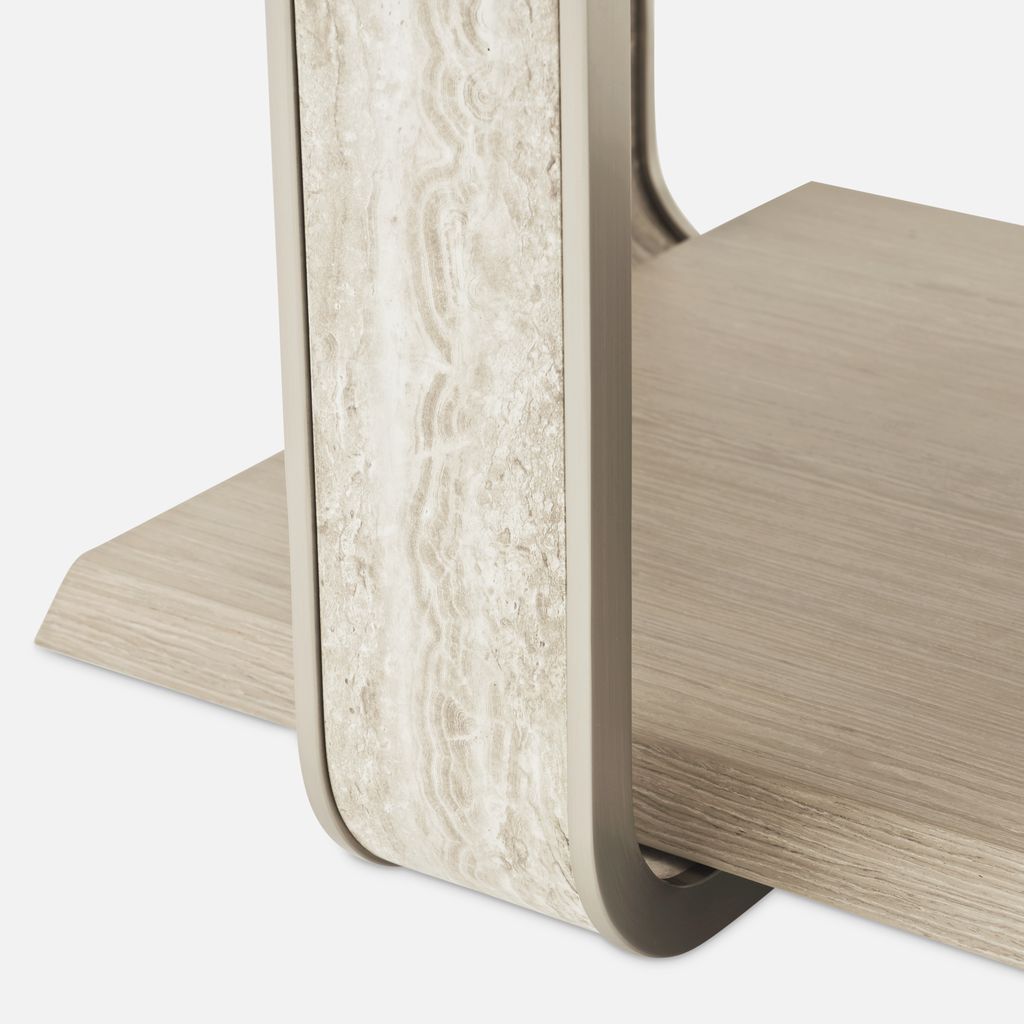 Michael Amini Lotus Bay Rectangular Cocktail Table - Sand