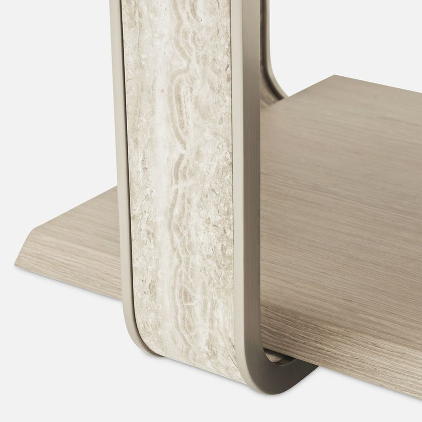 Michael Amini Lotus Bay Rectangular Cocktail Table - Sand