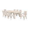 Michael Amini Lotus Bay Wide Rectangular Dining Table - Sand