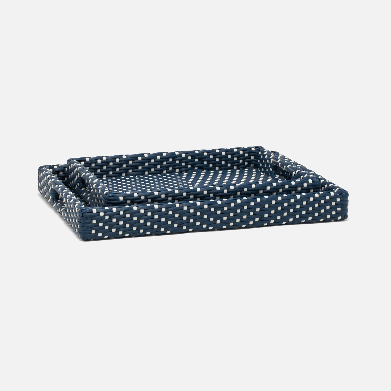 Avanna Faux Wicker Tray - Set of 2