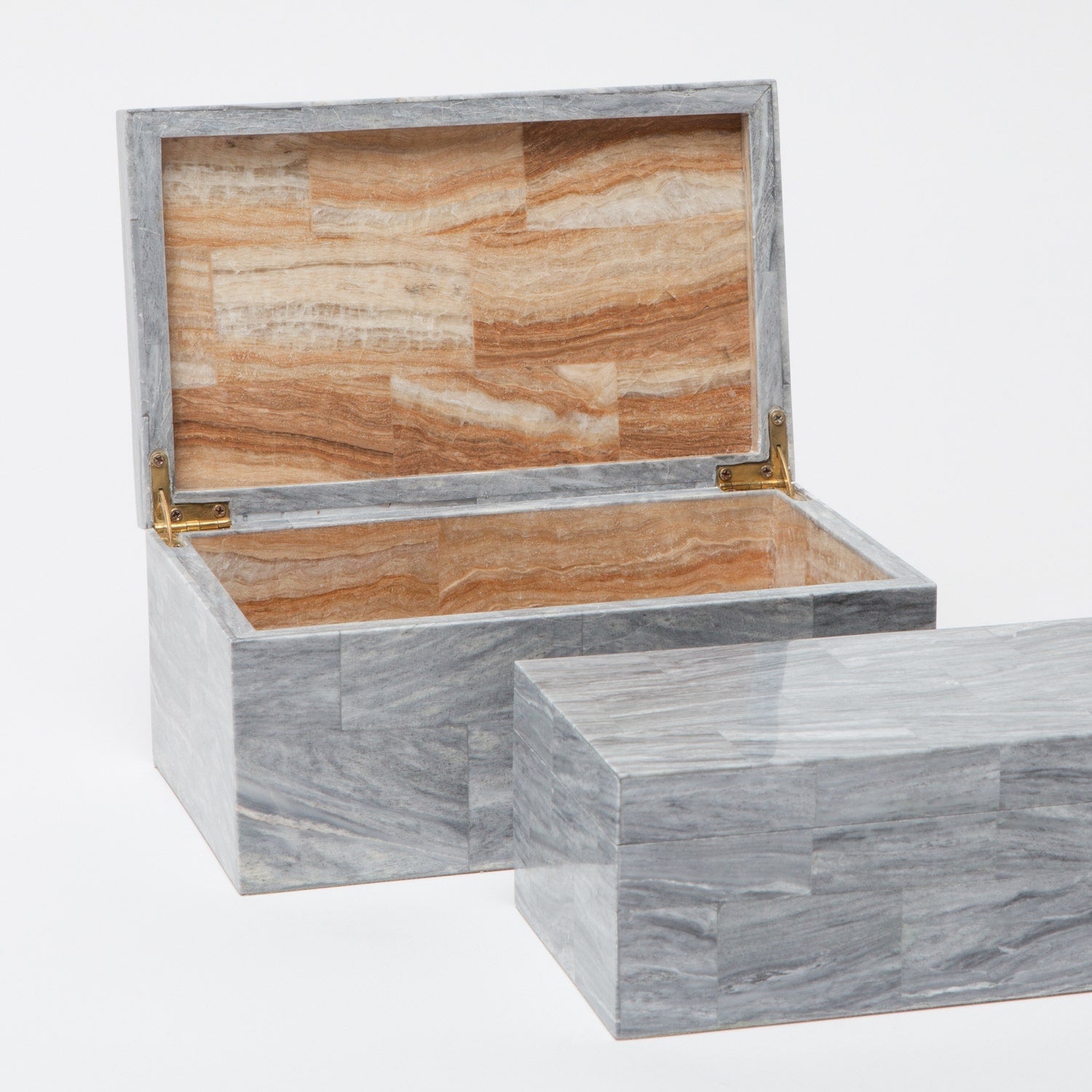 Bacall Stone Box - Set of 2