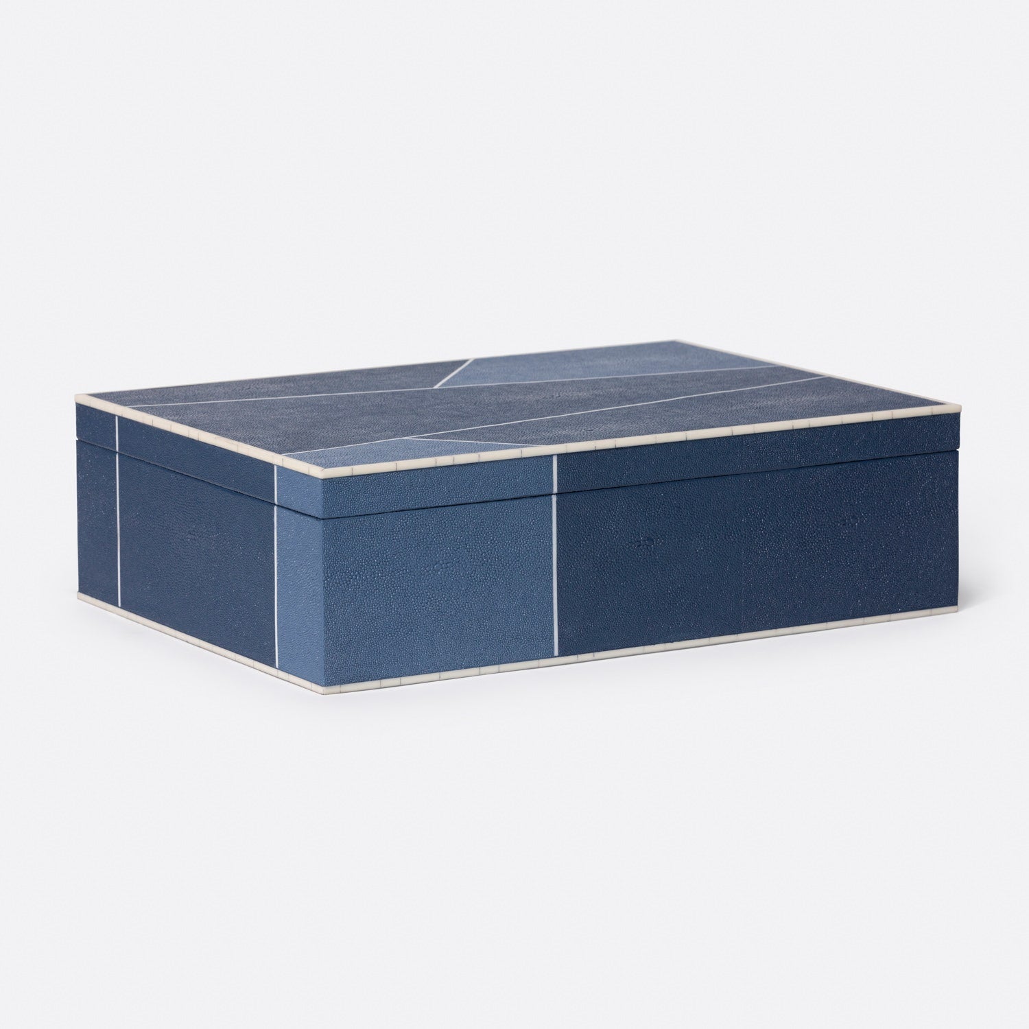 Breck XL Faux Shagreen Box