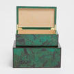 Brielle Emerald Tab Box - Set of 2