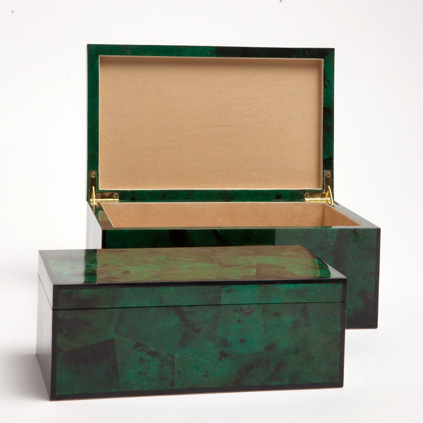 Brielle Emerald Tab Box - Set of 2