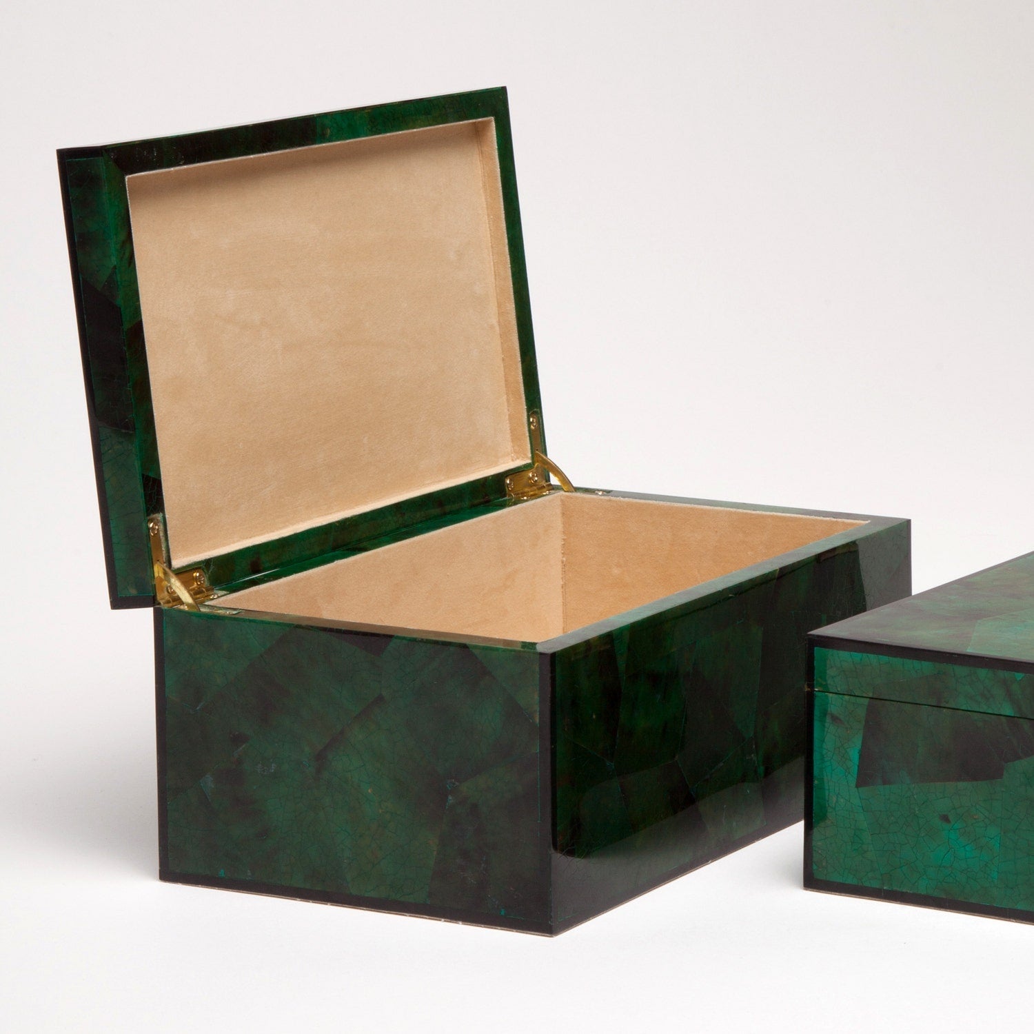 Brielle Emerald Tab Box - Set of 2